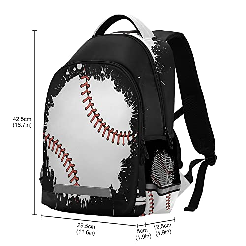 Glaphy Sport Baseball Backpacks Laptop School Book Bag Lightweight Daypack for Men Women Kids Teens