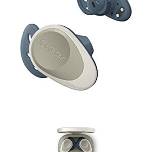 Cleer Goal Sport True Wireless Earbuds with 20 Hour Battery, for Workout and Exercise, Water and Sweat Resistant, Touch Controls, and High Audio Quality and Bass, Stone