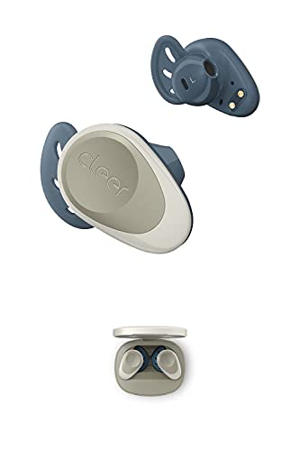 Cleer Goal Sport True Wireless Earbuds with 20 Hour Battery, for Workout and Exercise, Water and Sweat Resistant, Touch Controls, and High Audio Quality and Bass, Stone