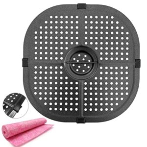 Air Fryer Grill Pan Replacement Parts for 5QT COSORI Air Fryers, 9.09IN Premium Square Air Fryer Grill Crisper Plate Tray Accessories Rack for Instant Air Fryer, Non-Stick, Dishwasher Safe