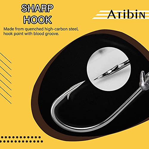 Atibin Barb Saltwater Jig Head Hook Bass Freshwater Jigs Hook Lead Round Ball Fishing Jig Lead Tackle Sharp 25pcs 1/4oz