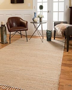 natural weave™ handmade eco-friendly jute area rug, size - 4x6 ft, color - natural