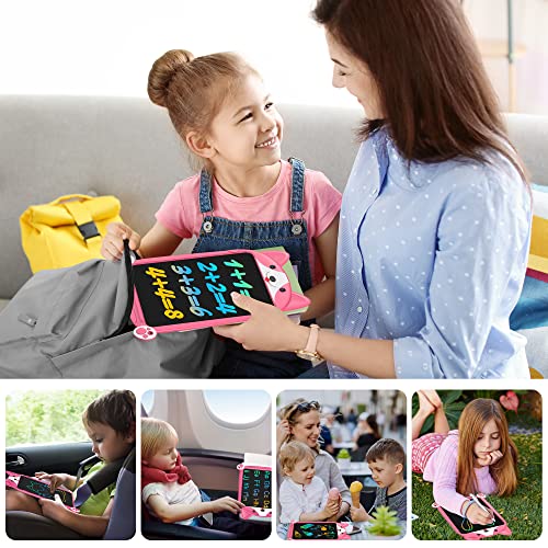 LCD Writing Tablet Board, Hockvill Toys 10 inch Colorful Doodle Drawing Tablet Pad Erasable Reusable Electronic, Toys for 3 4 5 6 7 8 Year Old Girls Boys Kids,Toddler Educational & Learning Birthday