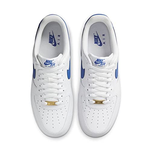 Nike Air Force 1 '07 Lo Mens White/Game Royal-White Size 7.5