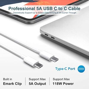 Mac Book Pro Charger - 118W USB C Charger Fast Charger Compatible with MacBook Pro/Air 16, 15, 14, 13 Inch, iPad Pro, Samsung Galaxy, and More USB-C Devices(7.2 ft Cable Included)..