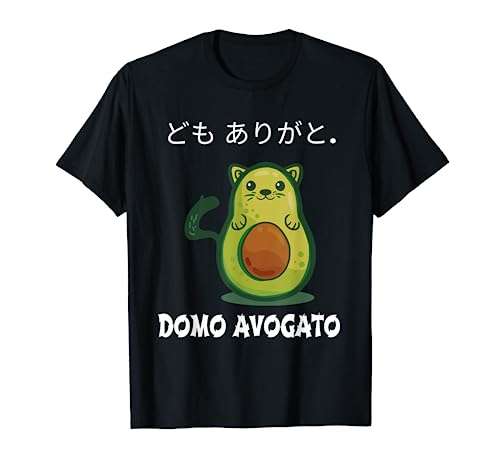 ども ありがと. Domo Avogato. Cute Kawaii Avocado design T-Shirt