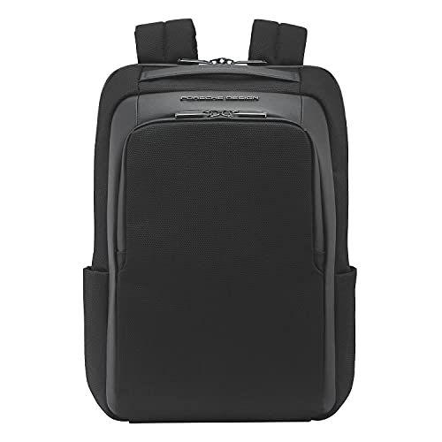 PORSCHE DESIGN 14 Inch Laptop Backpack - Extra Small Nylon Travel Backpack for Men & Women - Roadster Collection - Black