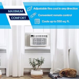 Arctic Wind 115V 12,000 BTU Window Air Conditioner and Dehumidifier for Small-Medium Rooms up to 550 Sq.Ft., Powerful Cooling Window AC Unit with Remote Control, Timer and Adjustable Air Direction