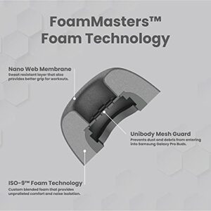Foam Masters Memory Foam Ear Tips for Samsung Galaxy Buds Pro (and Jabra 85t) | 3 Pairs