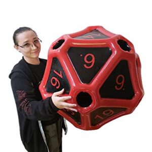 Black Bazaar Large D20 Dice Inflatable Extra Large Giant Gaming DND Tabletop RPG Roleplaying Dungeons and Dragons