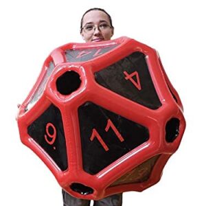 Black Bazaar Large D20 Dice Inflatable Extra Large Giant Gaming DND Tabletop RPG Roleplaying Dungeons and Dragons