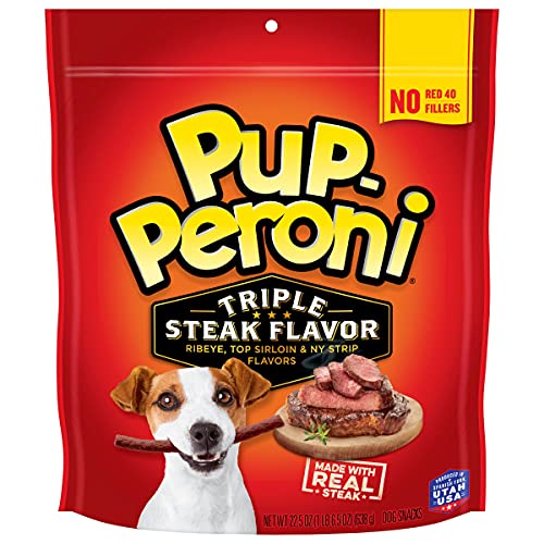 Pup-Peroni Triple Steak Flavored Dog Treats, 22.5 Ounce