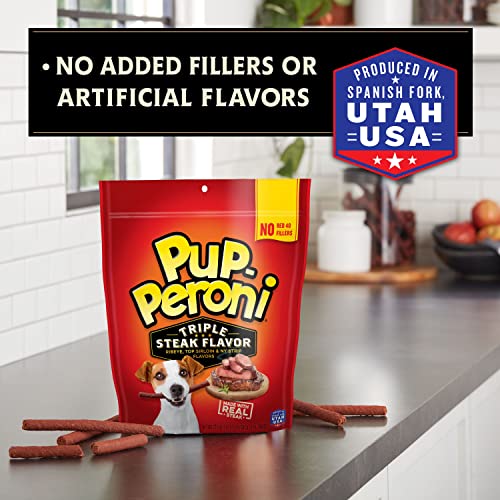 Pup-Peroni Triple Steak Flavored Dog Treats, 22.5 Ounce