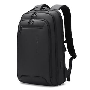 fenruien business travel backpack for men, usb laptop backpack slim lightweight water resistant work/college 15.6 inch computer backpack