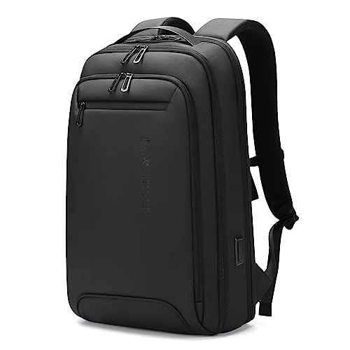 FENRUIEN Business Travel Backpack for Men, USB Laptop Backpack Slim Lightweight Water Resistant Work/College 15.6 Inch Computer Backpack