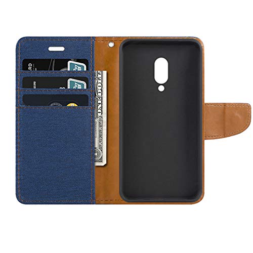 YZKJSZ Wallet Case for Oppo Reno 6 Pro+ 5G, Flip PU Elegant Retro Leather Case with Credit Card Slots and Stand Protective Cover for Oppo Reno 6 Pro+ 5G (6.55") - Light Blue