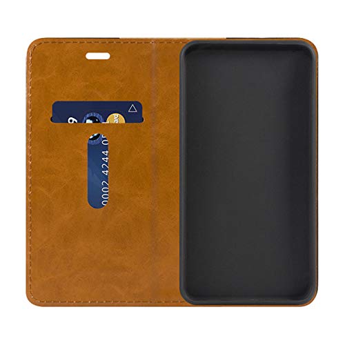 YZKJSZ Wallet Case for Oppo Reno 6 Pro 5G, Flip PU Elegant Retro Leather Case with Credit Card Slots and Stand Protective Cover for Oppo Reno 6 Pro 5G (6.55") - Dark Brown