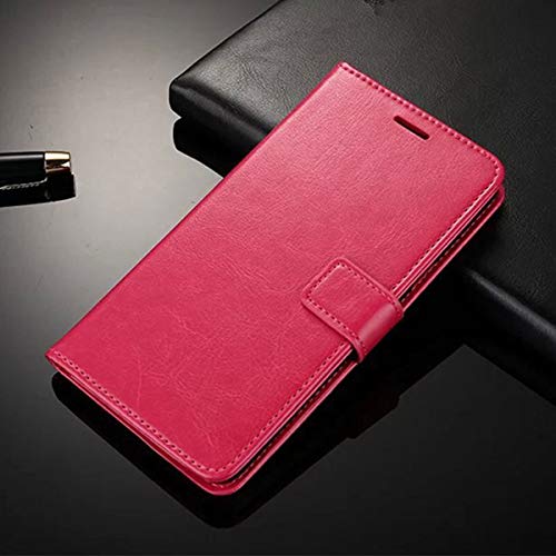 YZKJSZ Wallet Case for Oppo Reno 6 Pro+ 5G, Flip PU Elegant Retro Leather Case with Credit Card Slots and Stand Protective Cover for Oppo Reno 6 Pro+ 5G (6.55") - Rose Red