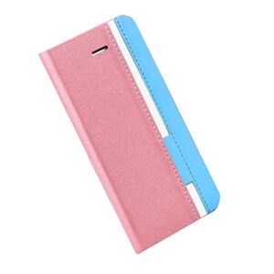 yzkjsz wallet case for oppo reno 6 pro+ 5g, flip pu elegant retro leather case with credit card slots and stand protective cover for oppo reno 6 pro+ 5g (6.55") - pink