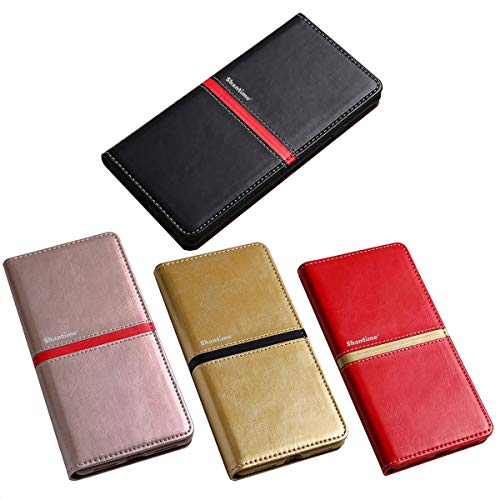YZKJSZ Wallet Case for Oppo Reno 6 Pro 5G, Flip PU Elegant Retro Leather Case with Credit Card Slots and Stand Protective Cover for Oppo Reno 6 Pro 5G (6.55") - Golden