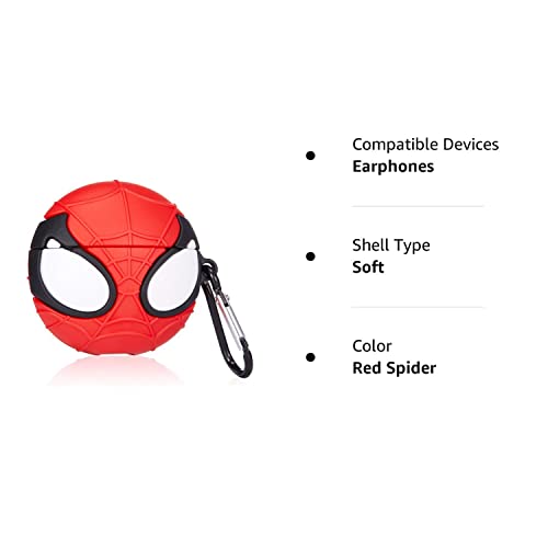 Jowhep for AirPod Pro 2019/Pro 2 Gen 2022 Case for AirPods Pro Cover Air Pods Pro Cases Silicone Cartoon Funny Fashion Kawaii Cute Fun Design Fidget Shell for Girls Boys Friends Girly (Red Man)