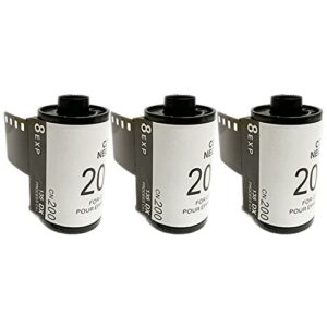 generic 35mm camera iso so200 type135 color film for beginners 3 pack