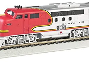 Bachmann Trains - FT - DCC WOWSOUND Sound Value-Equipped Locomotive - Santa FE (war Bonnet) - HO Scale, Prototypical Red & Silver, (68911)