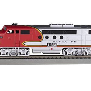 Bachmann Trains - FT - DCC WOWSOUND Sound Value-Equipped Locomotive - Santa FE (war Bonnet) - HO Scale, Prototypical Red & Silver, (68911)