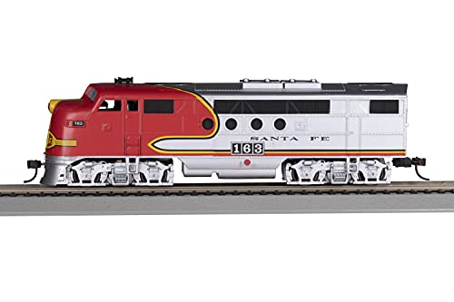 Bachmann Trains - FT - DCC WOWSOUND Sound Value-Equipped Locomotive - Santa FE (war Bonnet) - HO Scale, Prototypical Red & Silver, (68911)