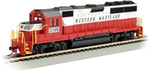bachmann trains - emd gp-40 dcc ready locomotive - western maryland #3795 - ho scale, prototypical colors