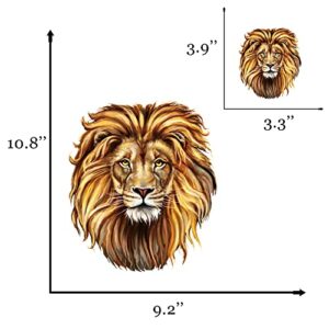 World of Patches Animal Trendy Heat Print Iron on Deals for Clothing Design Lion King Iron on Patches for T-Shirt Hoodie Pillow Iron on Thermal Transfer ( B-S )