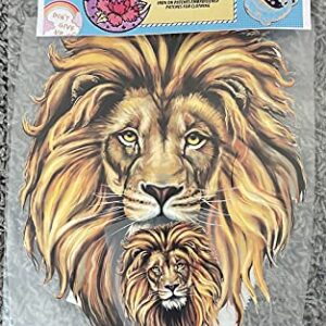 World of Patches Animal Trendy Heat Print Iron on Deals for Clothing Design Lion King Iron on Patches for T-Shirt Hoodie Pillow Iron on Thermal Transfer ( B-S )