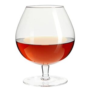 Juvale 30oz Whiskey and Cognac Glasses Set of 4, Clear Brandy Sniffers for Cocktails, Spirits, Beer (4 x 6 In)