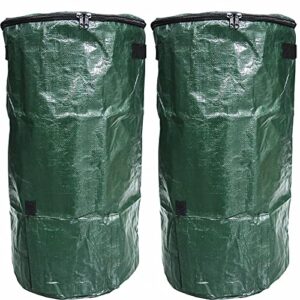 garden compost bags compost bag outdoor garden garden waste compost bags for food waste fermentation and dead leafs fermentation into compost outdoor composting bins 2 pack