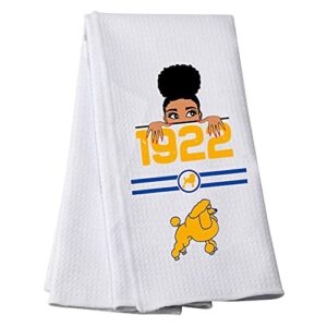 generic meikiup sigma gamma rho sorority inspired gift 1922 paraphernalia kitchen towel sgrho dish for woman housewarming (1922 towel)