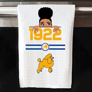 Generic MEIKIUP Sigma Gamma Rho Sorority Inspired Gift 1922 Paraphernalia Kitchen Towel SGRho Dish for Woman Housewarming (1922 Towel)