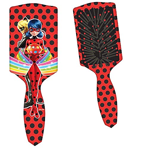 Miraculous Ladybug Paddle Hair Brush, Red