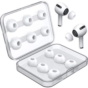 12 Pieces Replacement Ear Tips for Airpods Pro and Airpods Pro 2nd Generation with Noise Reduction Hole, Silicone Ear Tips for Airpods Pro with Portable Storage Box and(S/M/L) (6 Pairs)