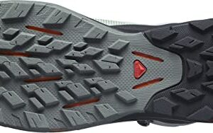 Salomon Men's OUTPULSE Mid Gore-Tex Hiking Boots for Men, Wrought Iron/Black/Vibrant Orange, 10