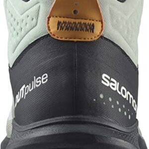 Salomon Men's OUTPULSE Mid Gore-Tex Hiking Boots for Men, Wrought Iron/Black/Vibrant Orange, 10