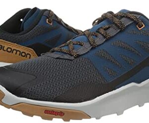 Salomon Patrol Hiking Shoes for Men Climbing, Magnet/Pearl Blue/Tobacco Brown, 9