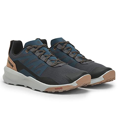 Salomon Patrol Hiking Shoes for Men Climbing, Magnet/Pearl Blue/Tobacco Brown, 9