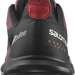 Salomon Women's OUTPULSE Gore-Tex Hiking Shoes for Women, Tulipwood/Black/Poppy Red, 8.5