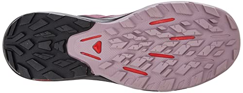 Salomon Women's OUTPULSE Gore-Tex Hiking Shoes for Women, Tulipwood/Black/Poppy Red, 8.5