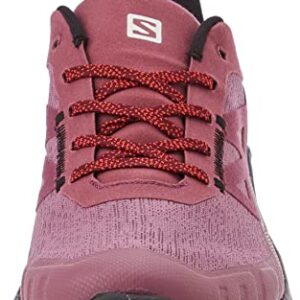 Salomon Women's OUTPULSE Gore-Tex Hiking Shoes for Women, Tulipwood/Black/Poppy Red, 8.5