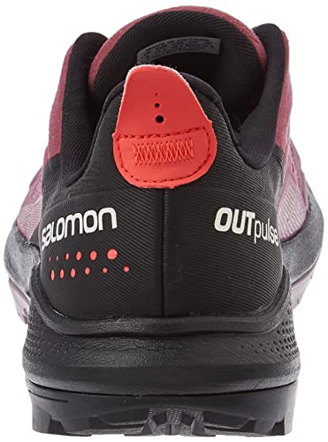 Salomon Women's OUTPULSE Gore-Tex Hiking Shoes for Women, Tulipwood/Black/Poppy Red, 8.5