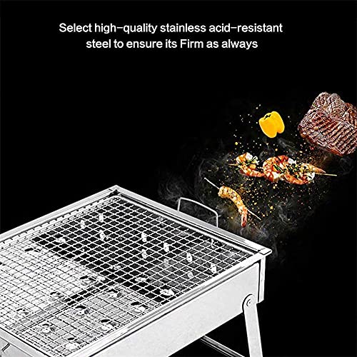 Lapden Folding Portable BBQ Grill Charcoal Barbecue Grill Outdoor Camping Picnic Burner Foldable Charcoal Camping Barbecue Oven