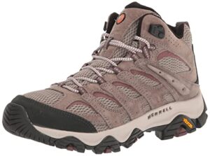 merrell women's moab 3 mid hiking boot, falcon, 9 wide