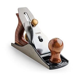 EXXO | No.4 Jack Bench Hand Plane | 9 Inch Plane - 2 Inch Cutter | Adjustable Edge and Hand Planer | Wood Smoothing, (5360)