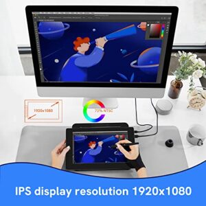 VEIKK VK1200 Drawing Tablet with Screen, 11.6 inch Full-Laminated Drawing Monitor with 6 Shortcut Keys and 8192 Levels Tilt Function Pen, for PC/Mac for Teach Anime(120% sRGB)